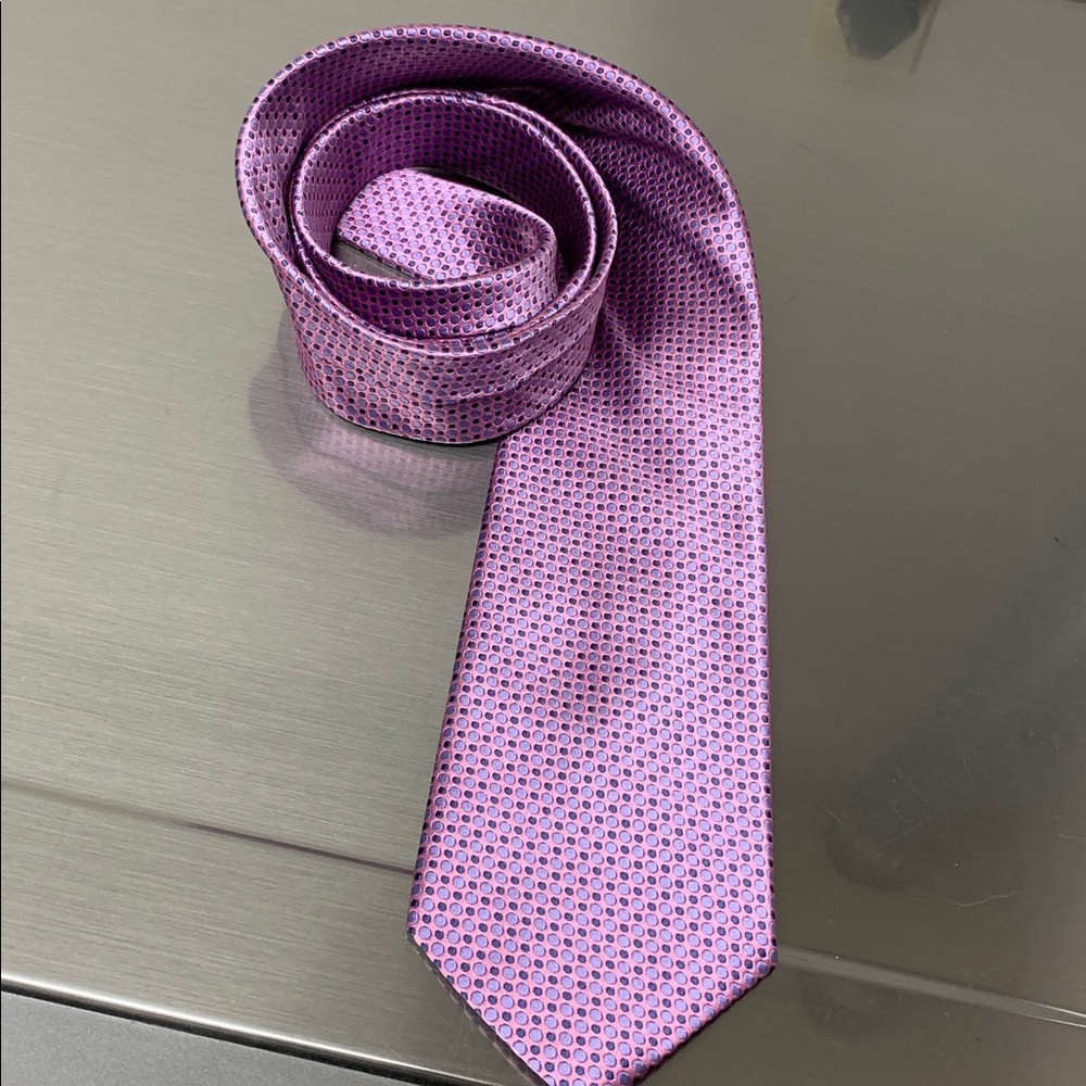 Elegant Louis Dell’Olio Purple Men's Tie